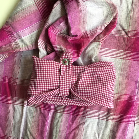 Marmot Women Size L Pink White Plaid Shirt - Picture 10 of 11